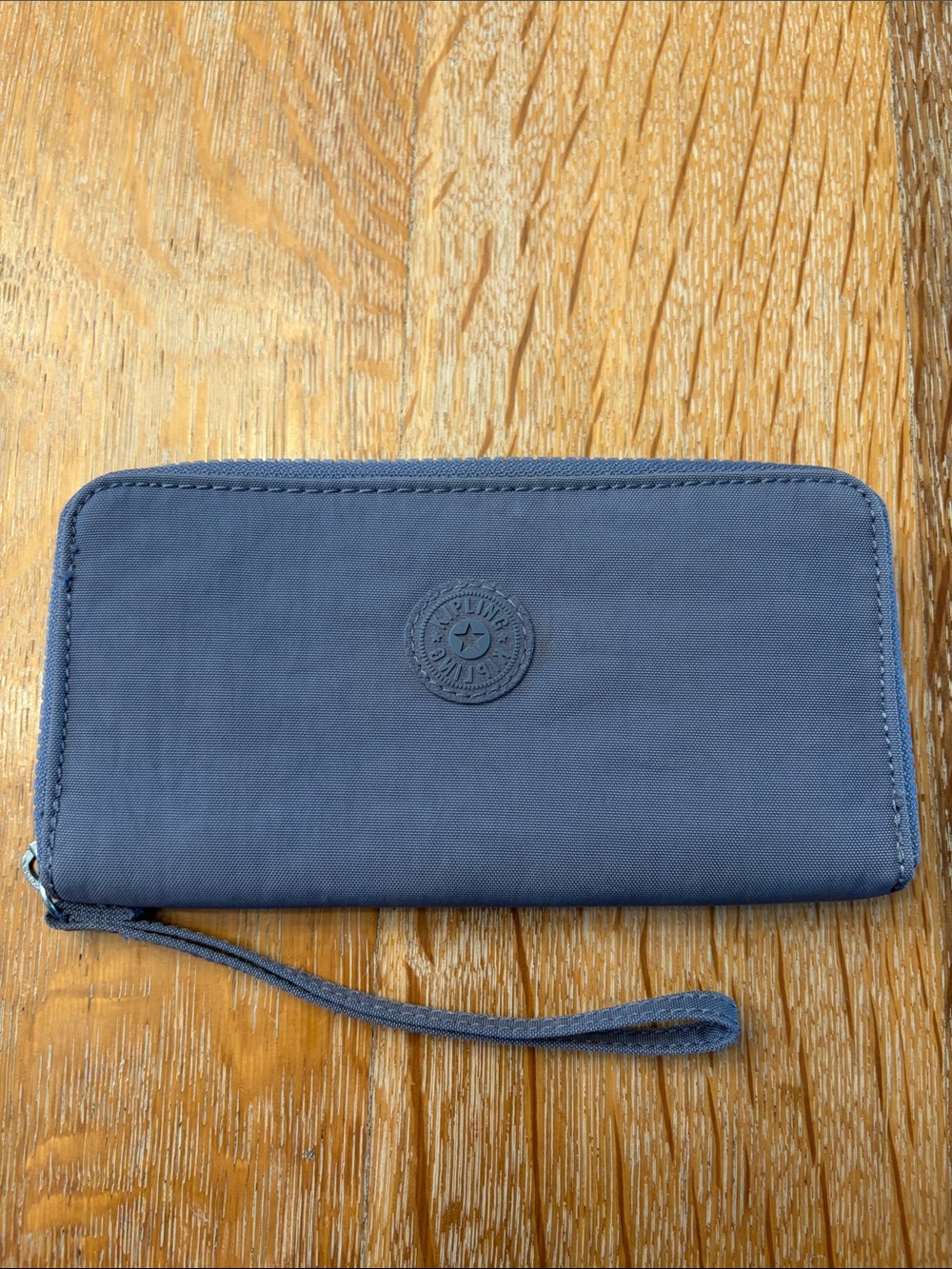 Kipling Slate Blue Zip Wristlet Wallet